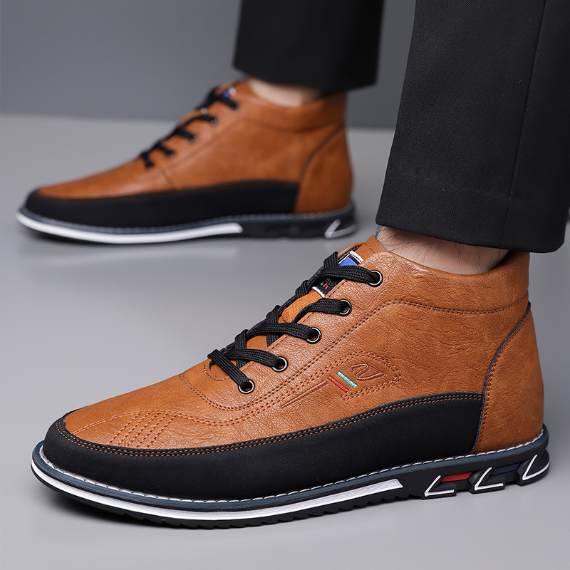 Erasmo | Zapatos casual negros de caña alta