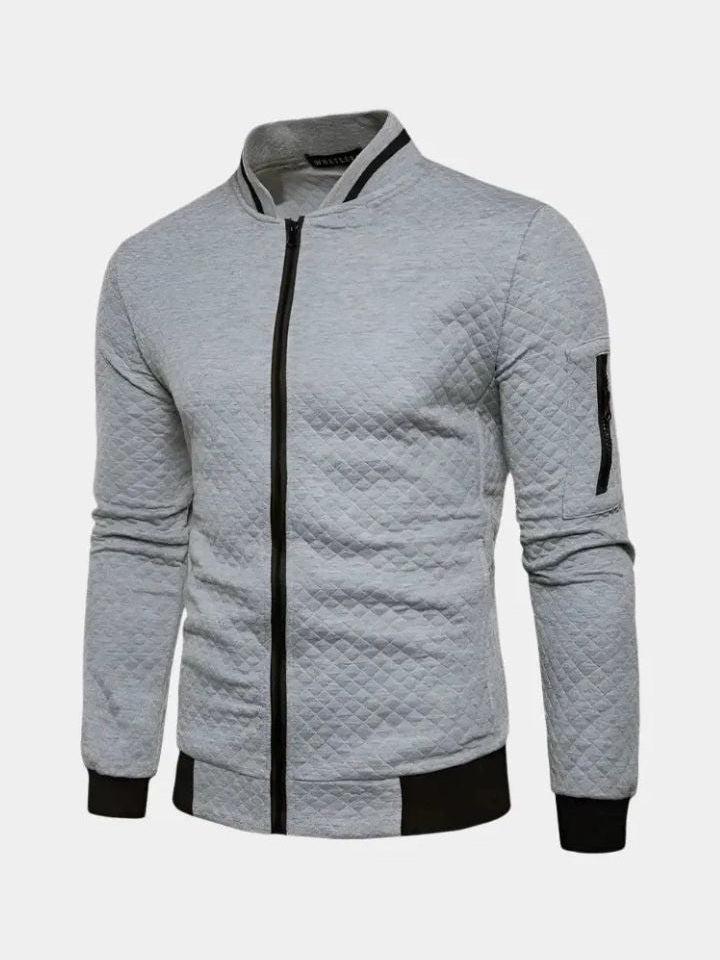 Ernesto | Cazadora bomber azul marino texturizada
