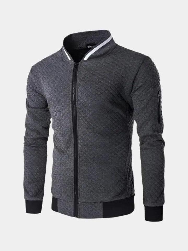 Ernesto | Cazadora bomber azul marino texturizada