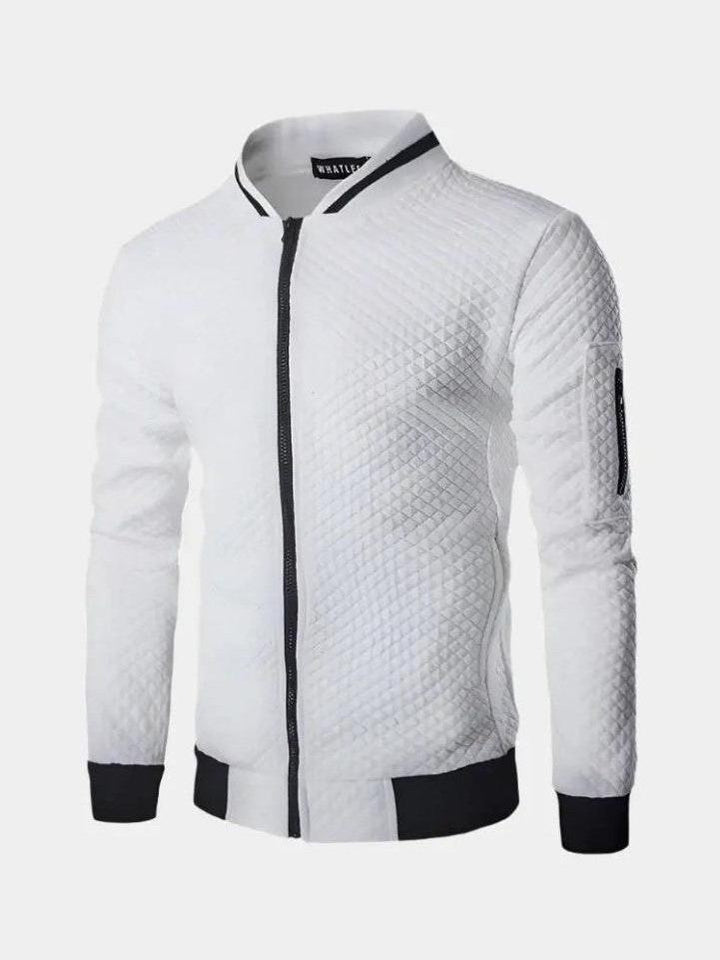 Ernesto | Cazadora bomber azul marino texturizada