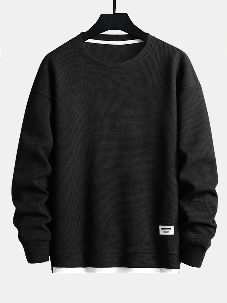 Ernesto | Sudadera de doble capa con textura gofre