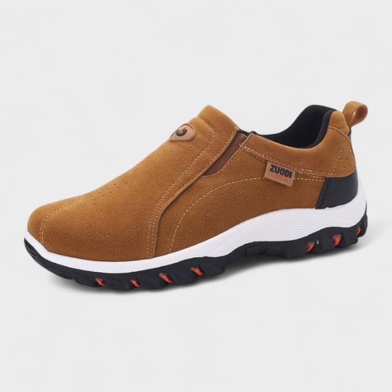 Eugenio | Mocasines cómodos camel sin cordones