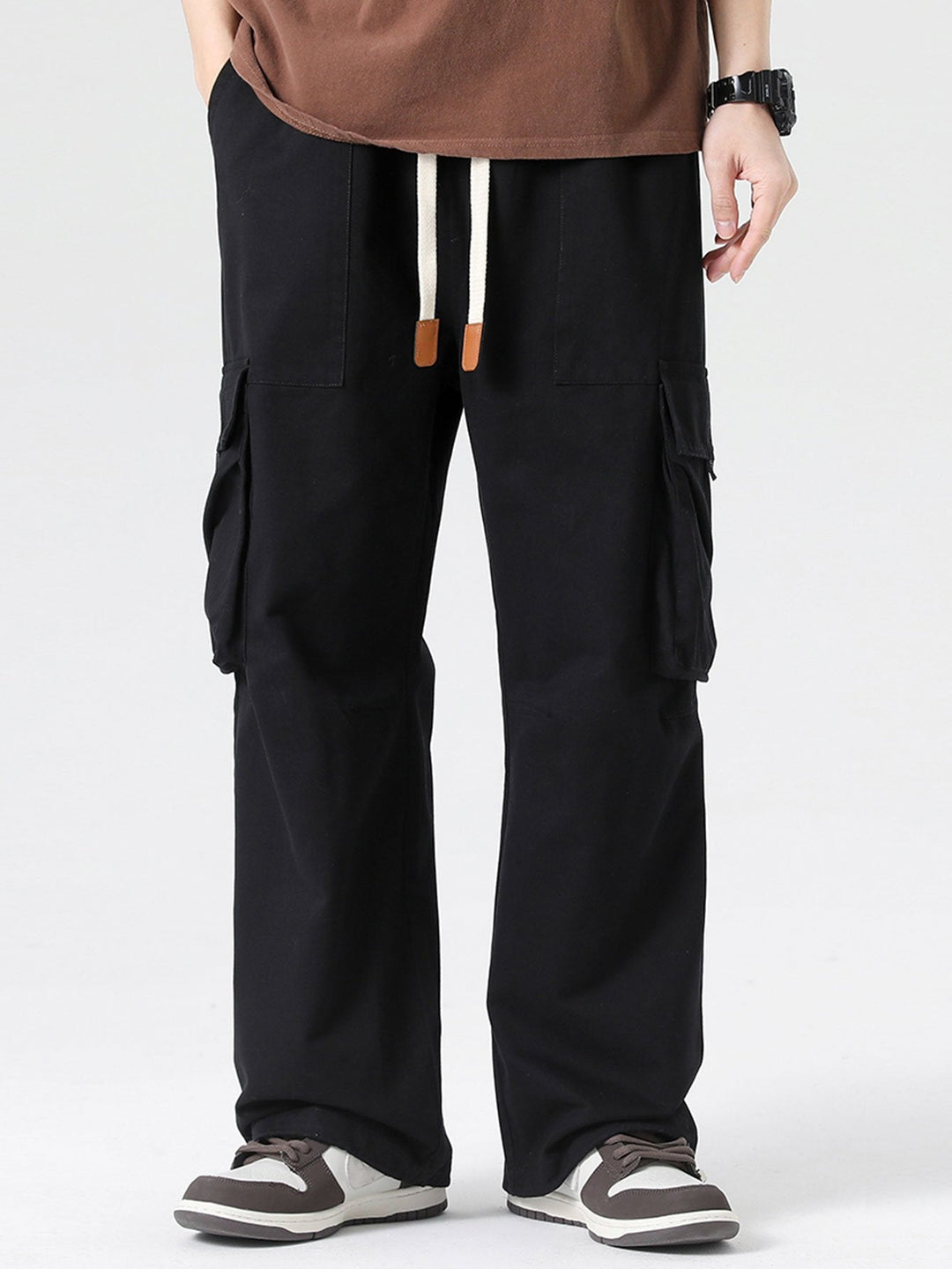 Evencio | Pantalón cargo parachute con cordón