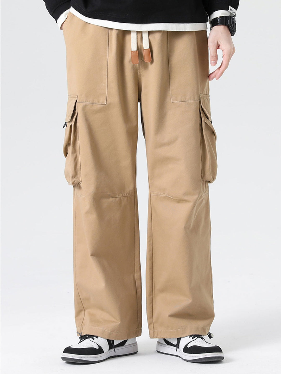 Evencio | Pantalón cargo parachute con cordón