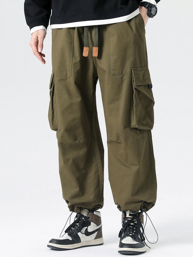 Evencio | Pantalón cargo parachute con cordón