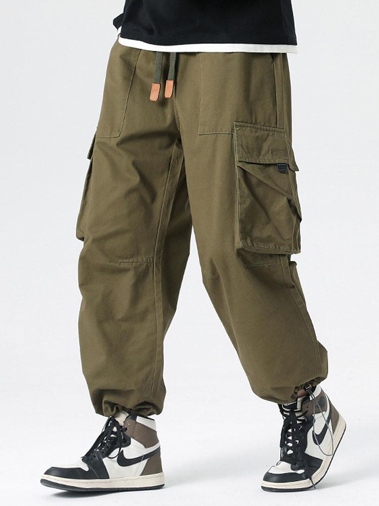 Evencio | Pantalón cargo parachute con cordón