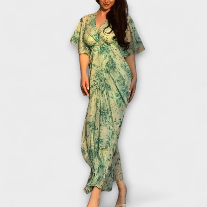 Alejandra | Vestido maxi floral de noche