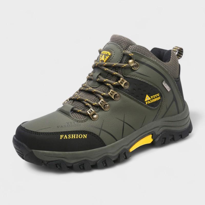 Fabián | Zapatos de senderismo verdes con ganchos