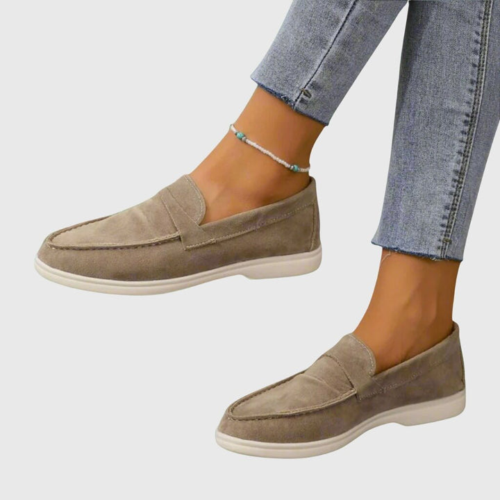 Fátima | Mocasines casual en color topo