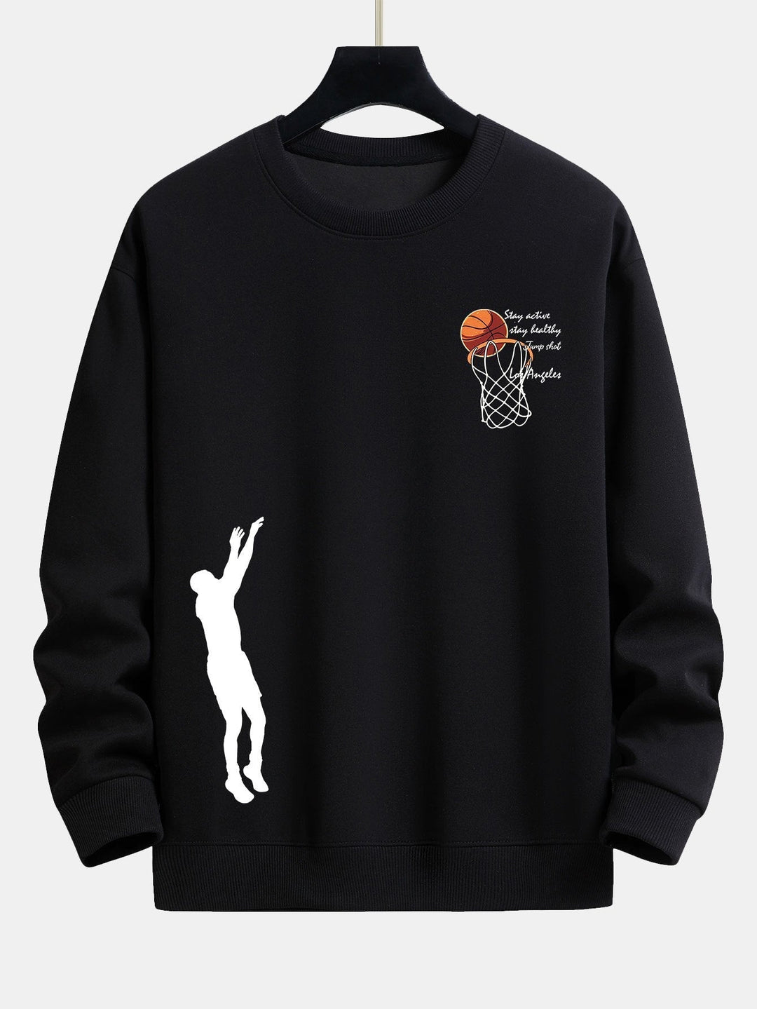 Federico | Sudadera con estampado de baloncesto y corte relajado