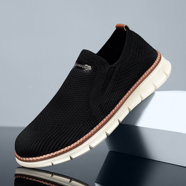 Federico | Zapatillas de punto negras sin cordones
