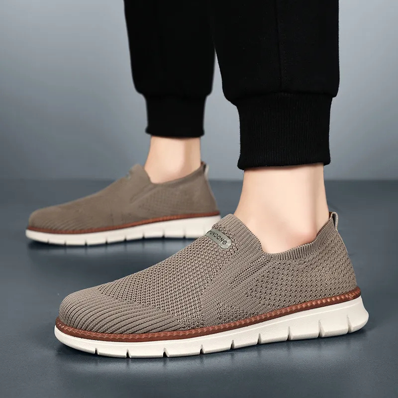 Federico | Zapatillas de punto negras sin cordones