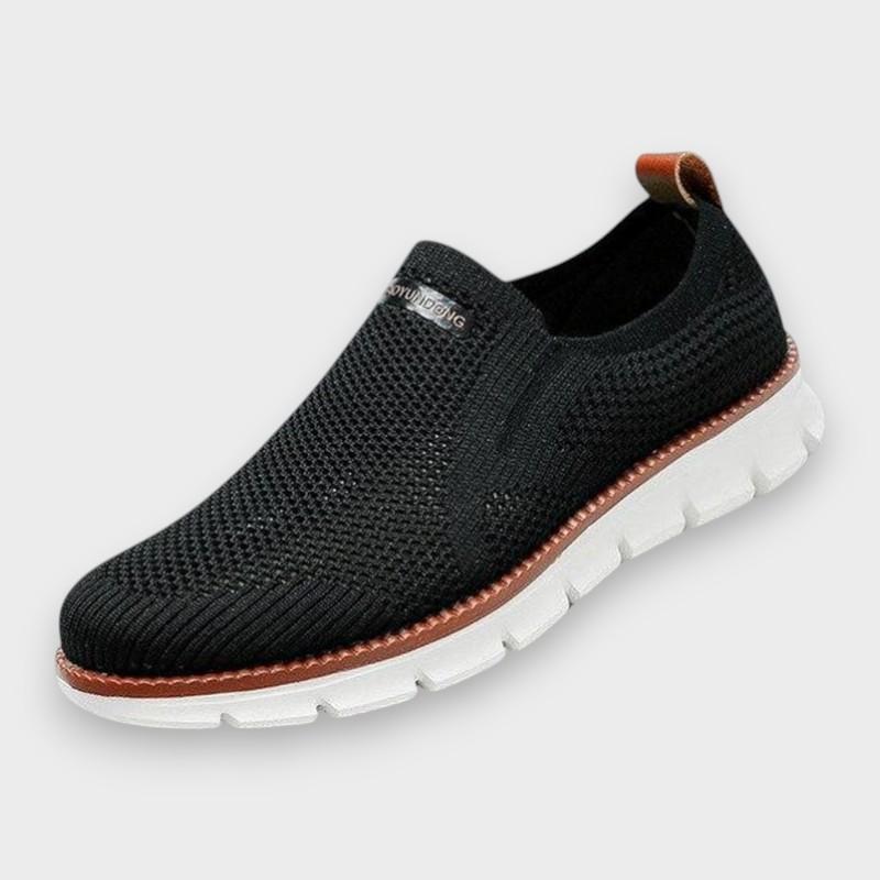 Federico | Zapatillas de punto negras sin cordones