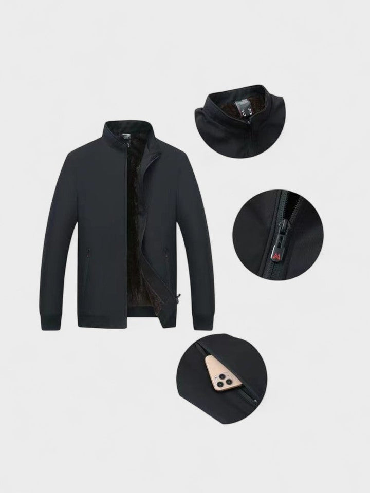 Felipe | Chaqueta azul de línea minimalista