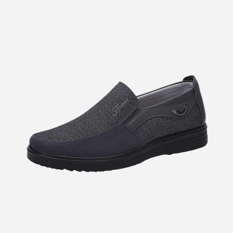 Félix | Mocasines negros de perfil bajo