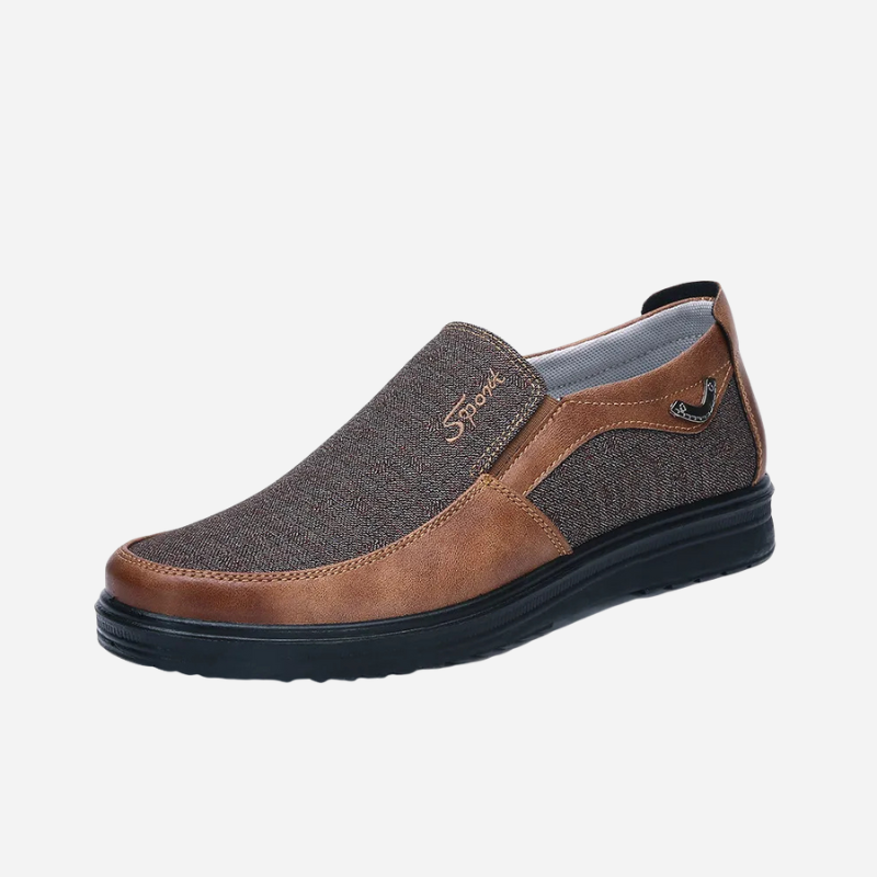 Félix | Mocasines negros de perfil bajo