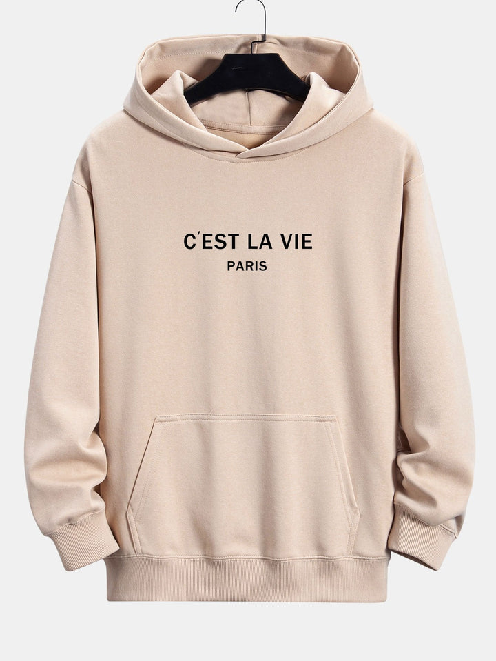 Fermín | Sudadera con capucha con estampado de París y corte relajado