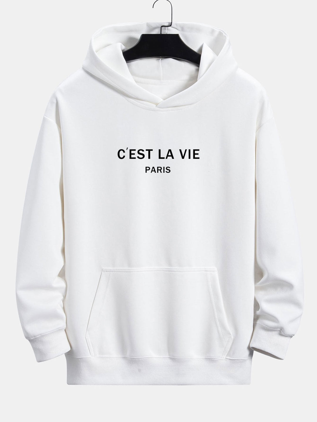 Fermín | Sudadera con capucha con estampado de París y corte relajado
