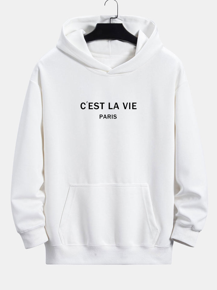 Fermín | Sudadera con capucha con estampado de París y corte relajado