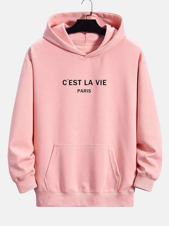 Fermín | Sudadera con capucha con estampado de París y corte relajado