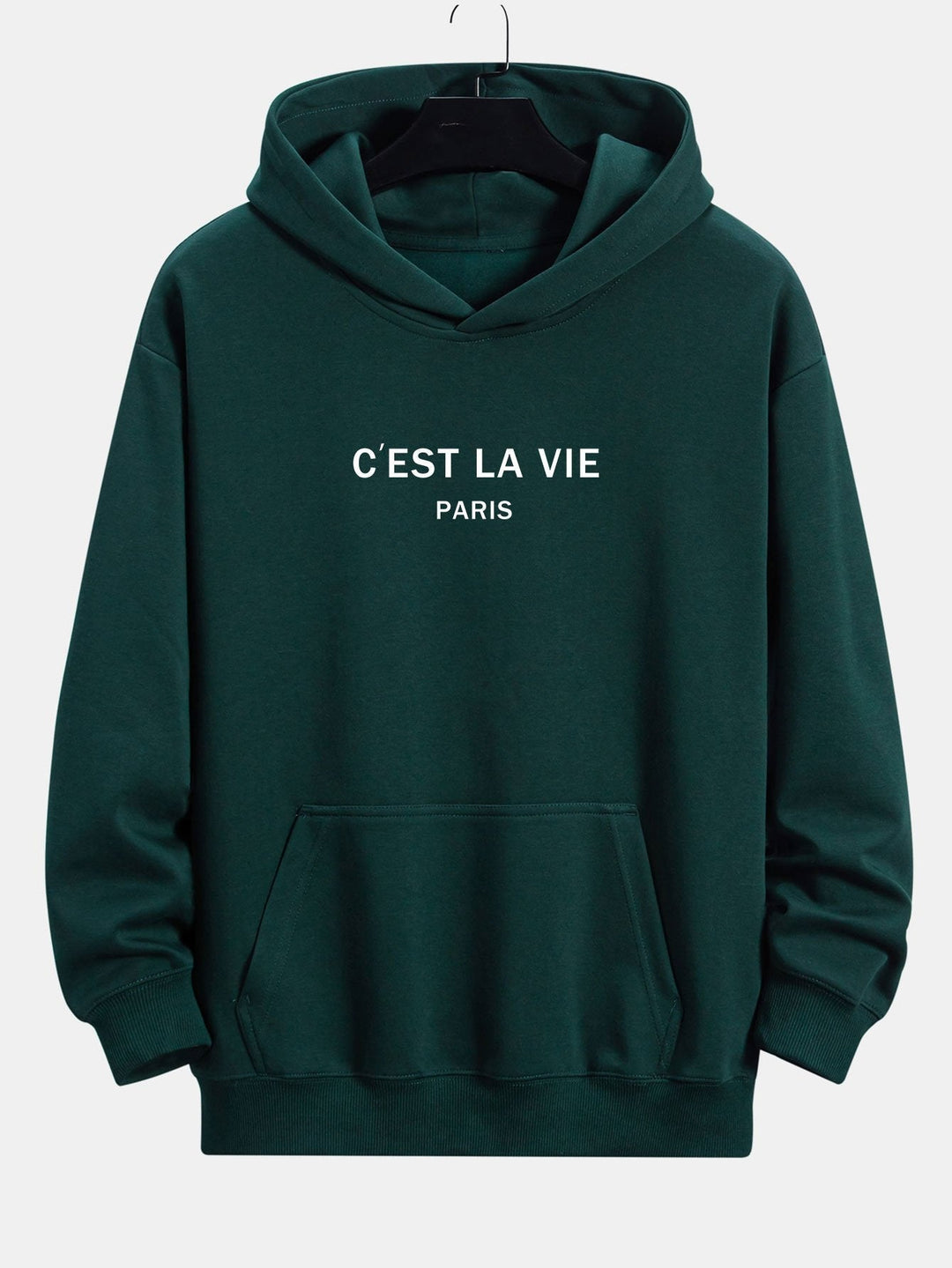 Fermín | Sudadera con capucha con estampado de París y corte relajado