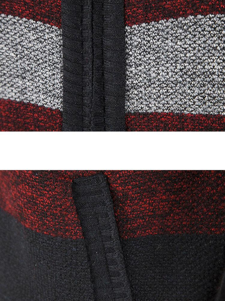 Florencio | Jersey con bloques de color, cuello alto y cremallera