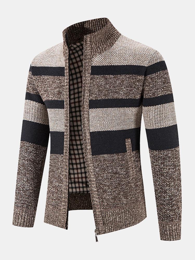 Florencio | Jersey con bloques de color, cuello alto y cremallera