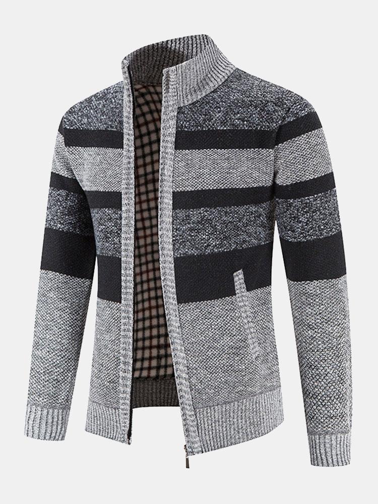 Florencio | Jersey con bloques de color, cuello alto y cremallera