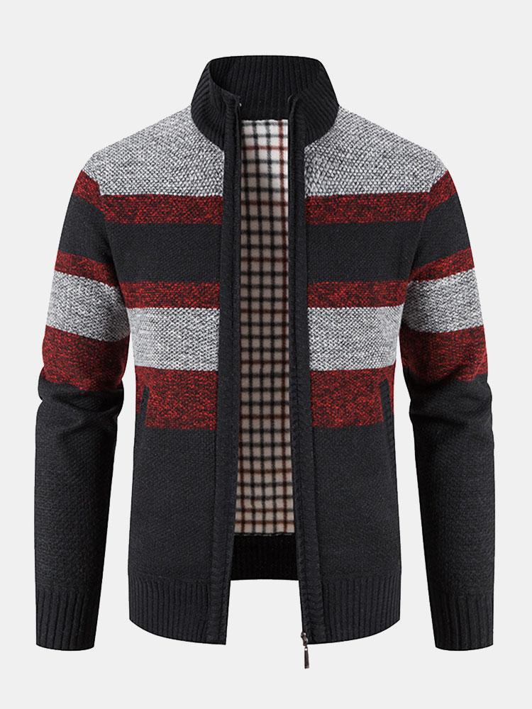 Florencio | Jersey con bloques de color, cuello alto y cremallera