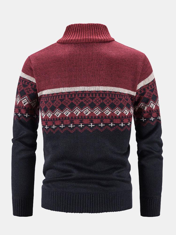 Fortunato | Jersey con estampado geométrico y cremallera