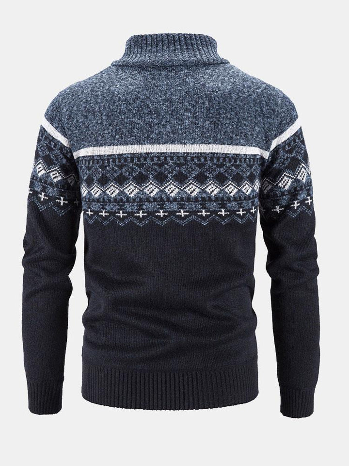 Fortunato | Jersey con estampado geométrico y cremallera
