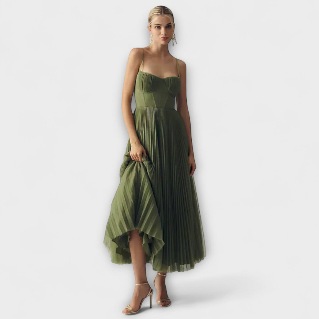 Elisa | Vestido maxi romántico