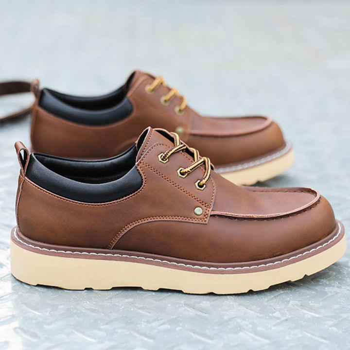 Francisco | Zapatos retro negros de cordones