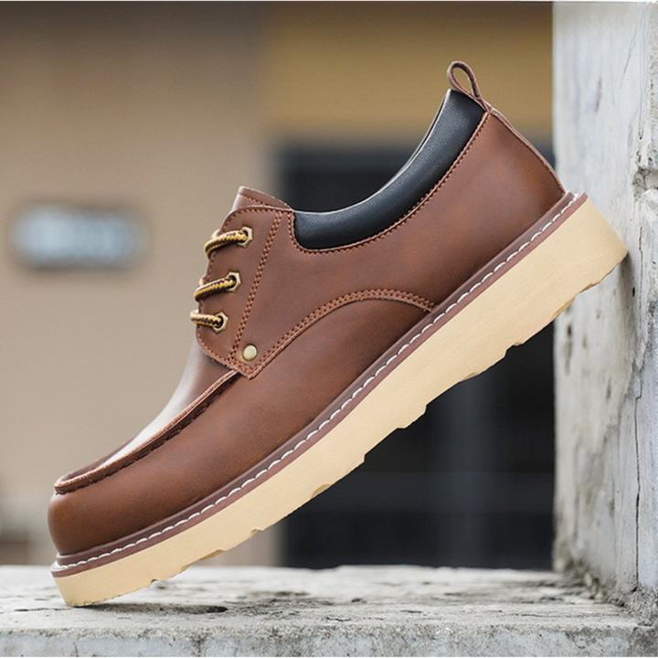 Francisco | Zapatos retro negros de cordones