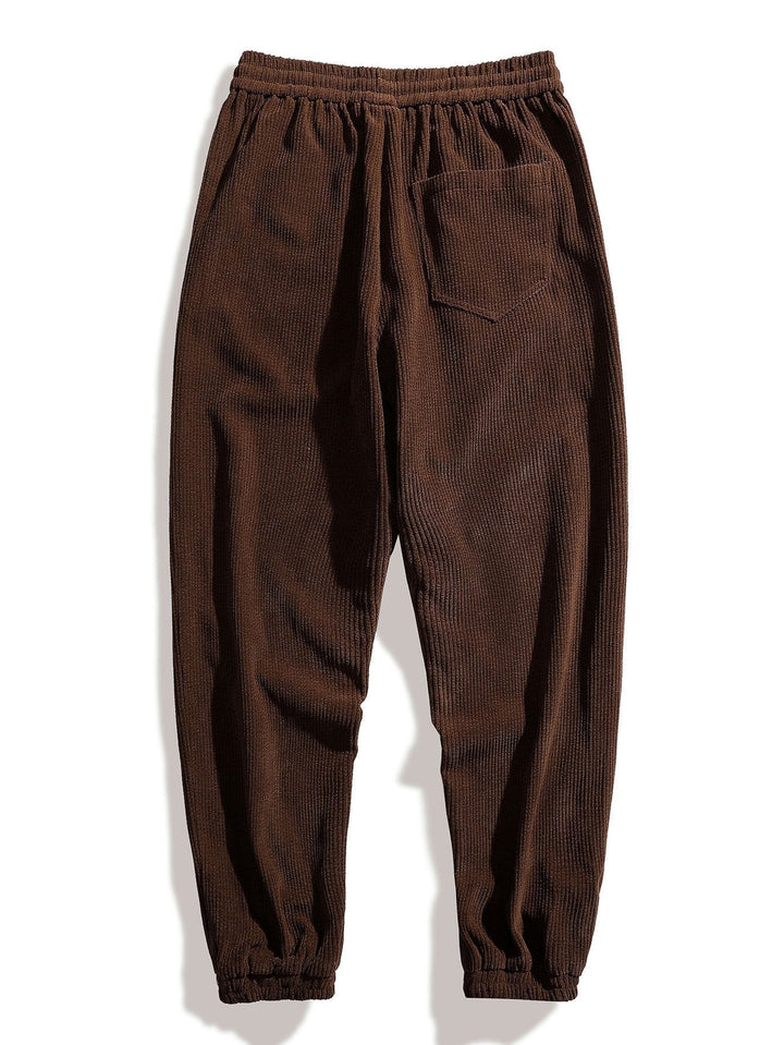 Froilán | Pantalón jogger de pana con cordón ajustable