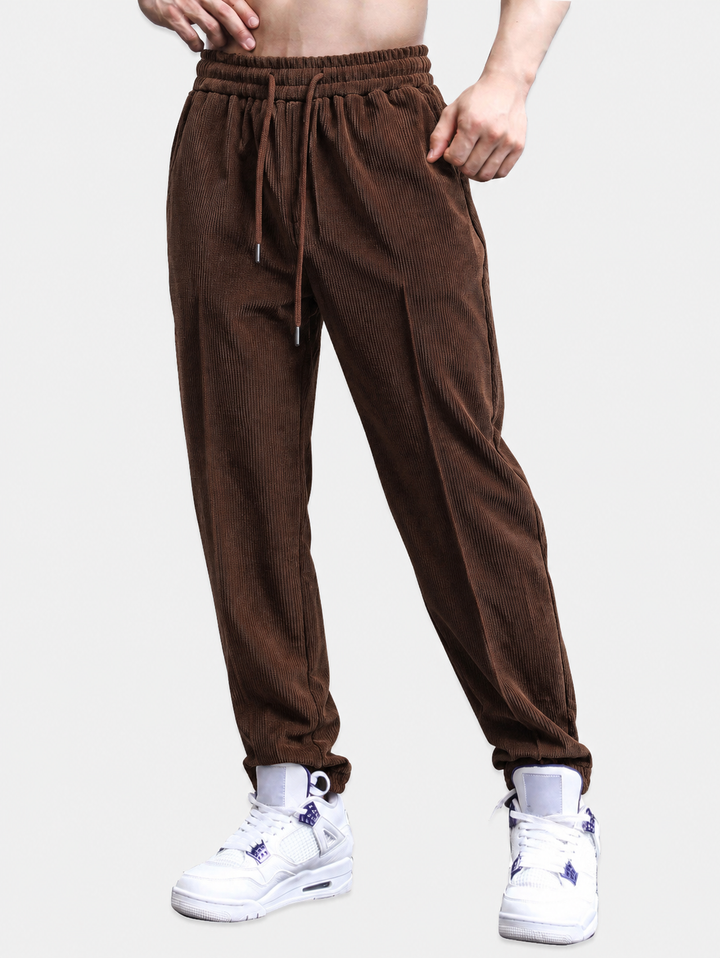 Froilán | Pantalón jogger de pana con cordón ajustable