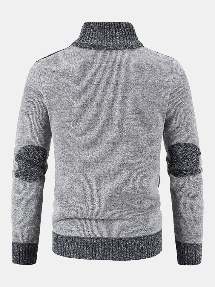 Fulgencio | Jersey en contraste con cremallera