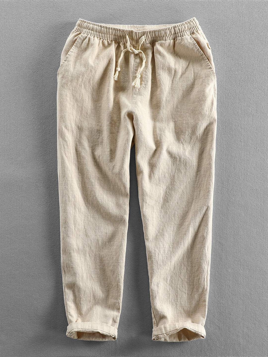 Gabino | Pantalón cropped de lino y algodón