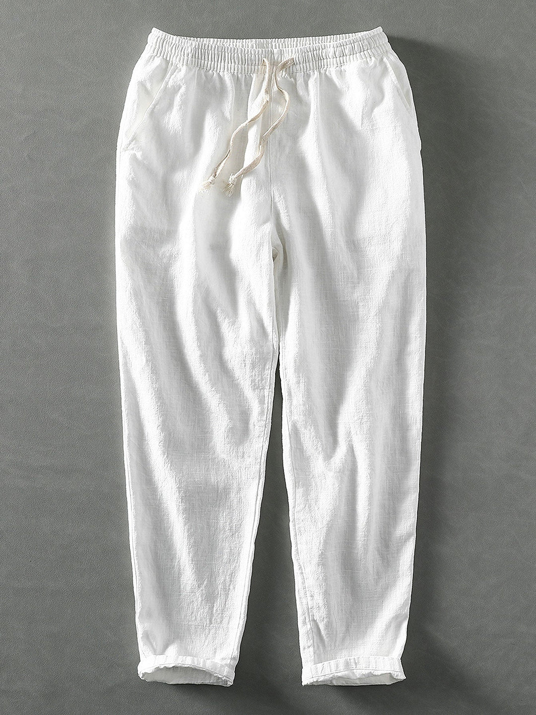 Gabino | Pantalón cropped de lino y algodón