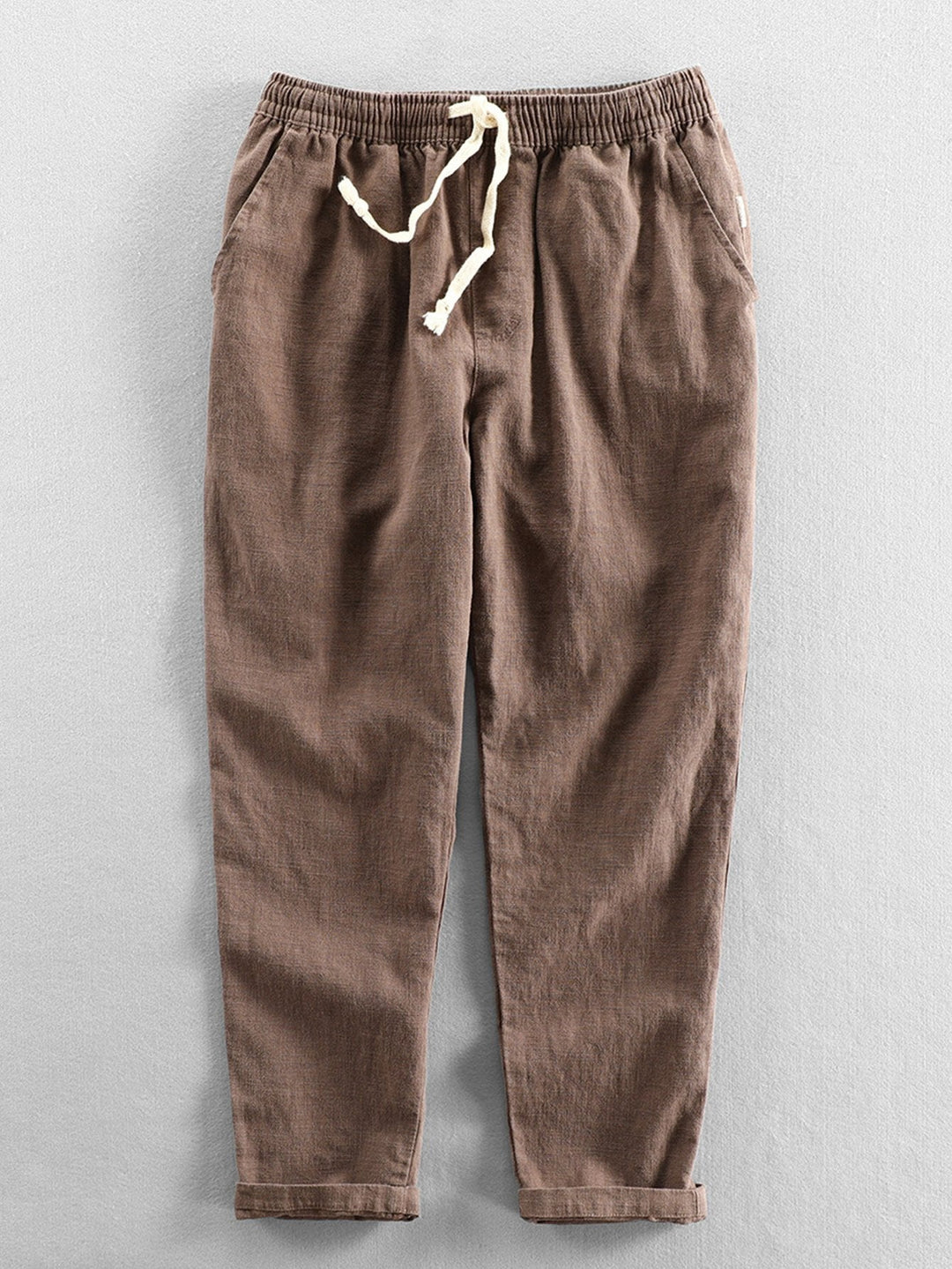 Gabino | Pantalón cropped de lino y algodón