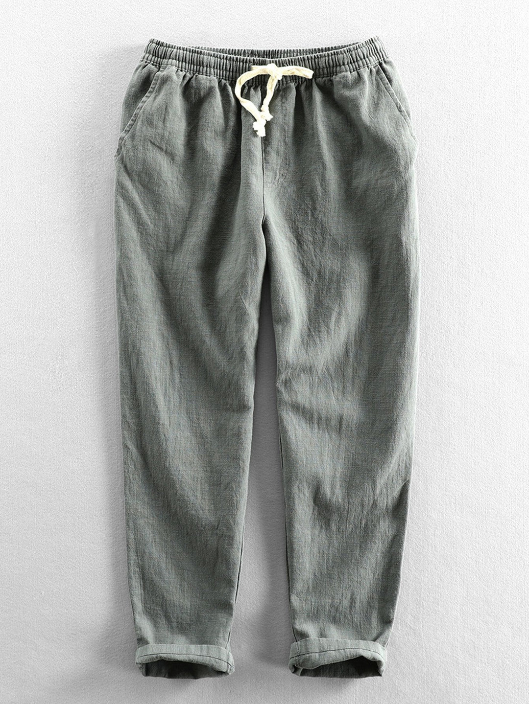 Gabino | Pantalón cropped de lino y algodón