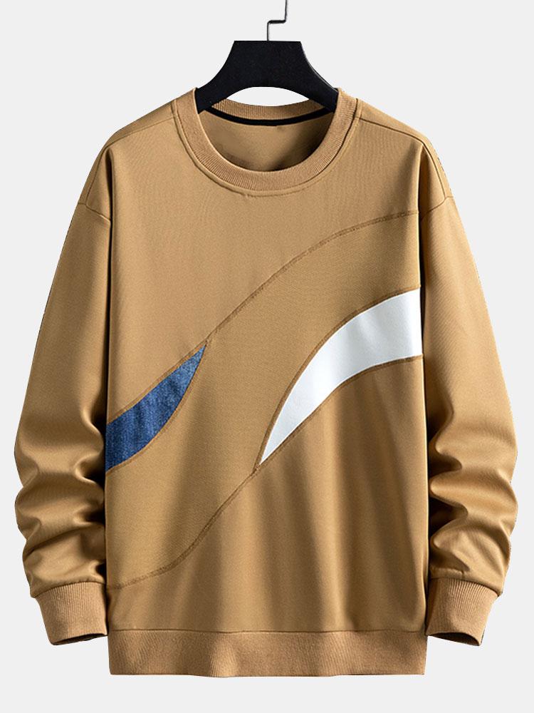 Gabriel | Sudadera con bloques de color y cuello redondo