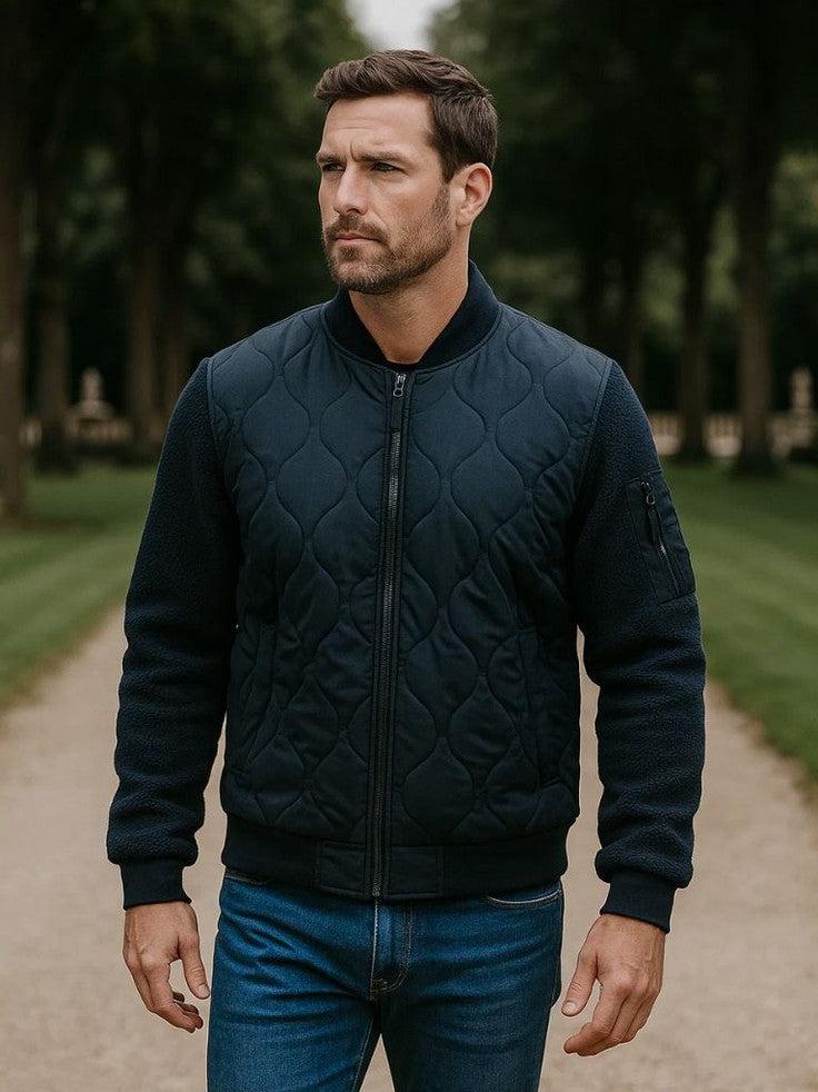 Gaspar | Chaqueta bomber acolchada azul marino