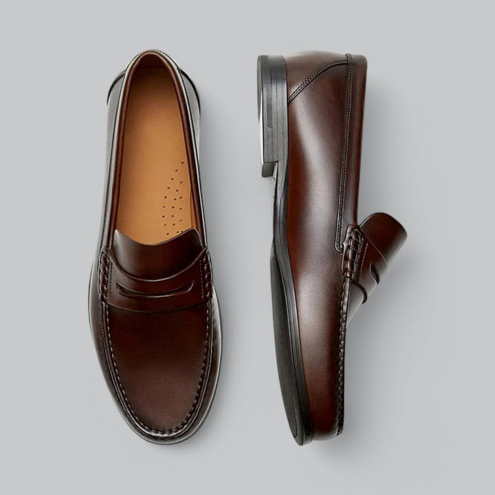 Gervasio | Mocasines penny de piel