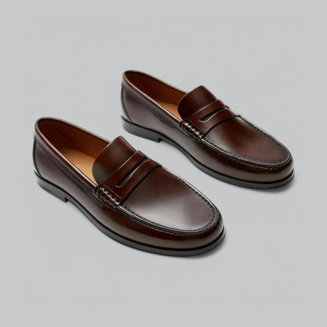 Gervasio | Mocasines penny de piel