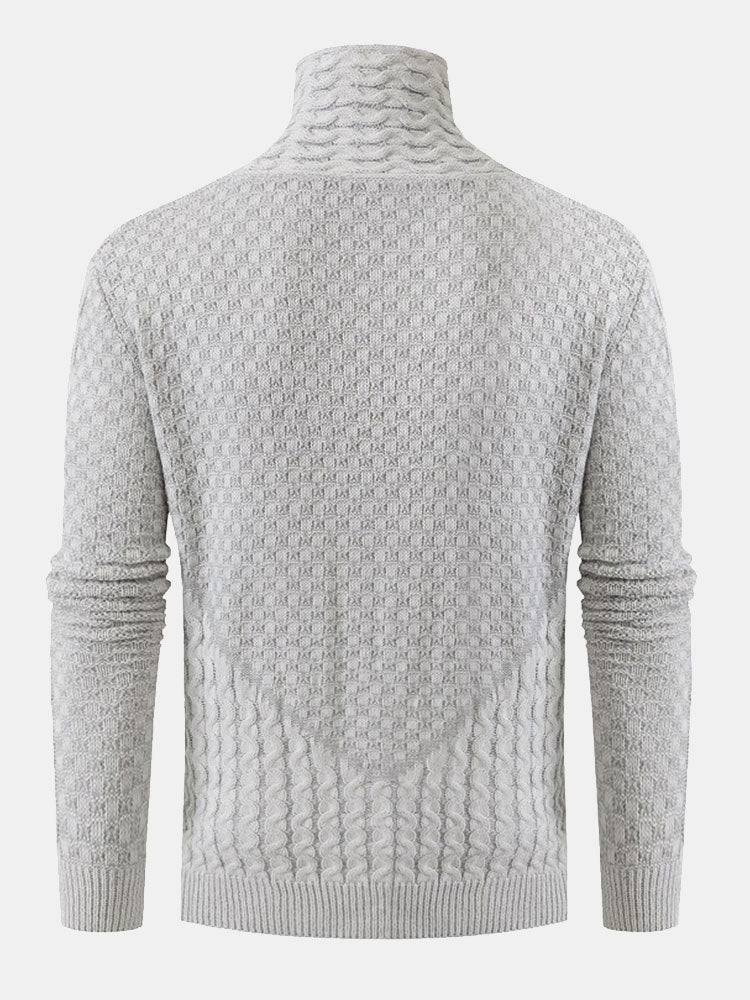 Gil | Jersey jacquard de cuello vuelto con hebillas de cuero