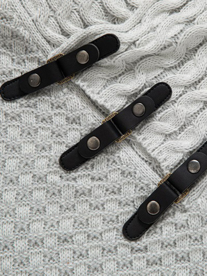 Gil | Jersey jacquard de cuello vuelto con hebillas de cuero