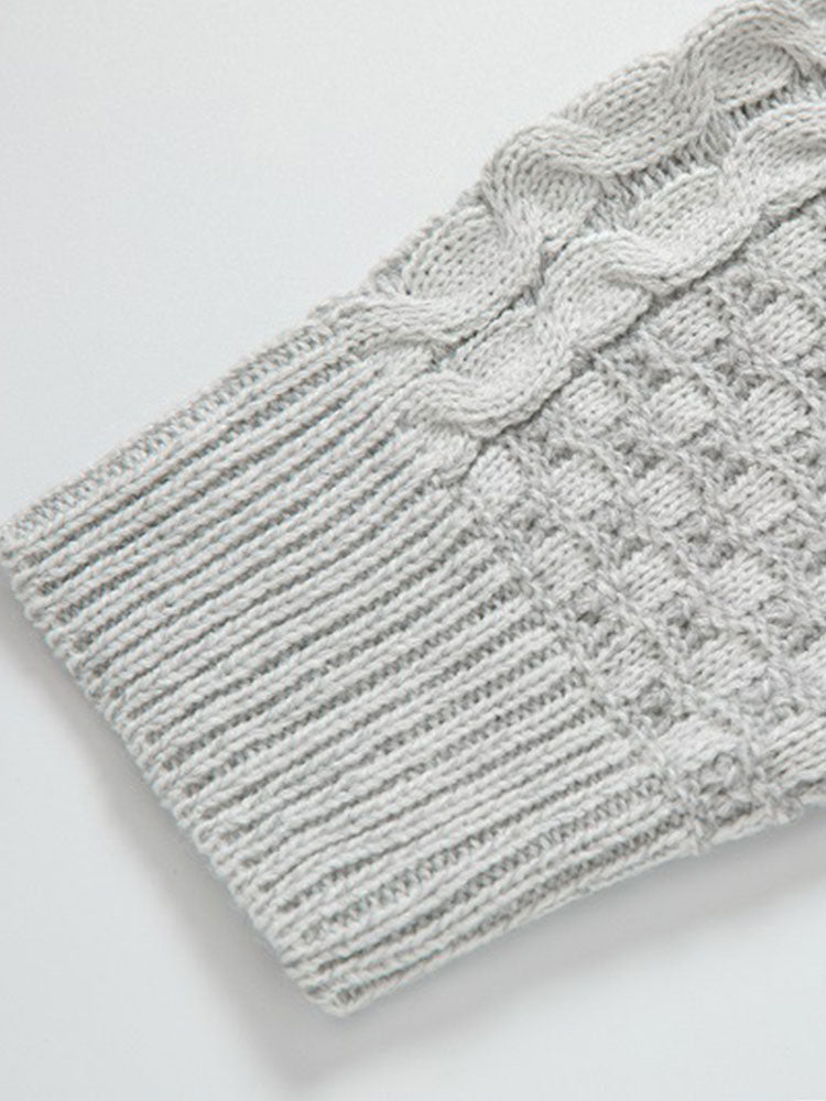 Gil | Jersey jacquard de cuello vuelto con hebillas de cuero