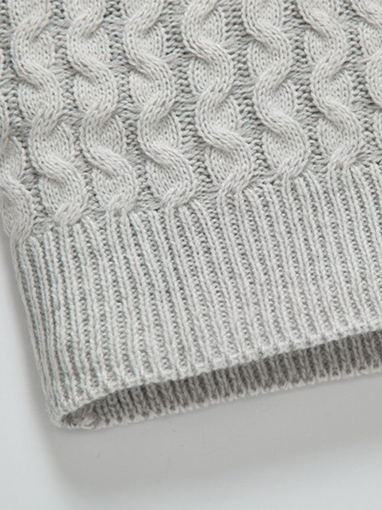 Gil | Jersey jacquard de cuello vuelto con hebillas de cuero