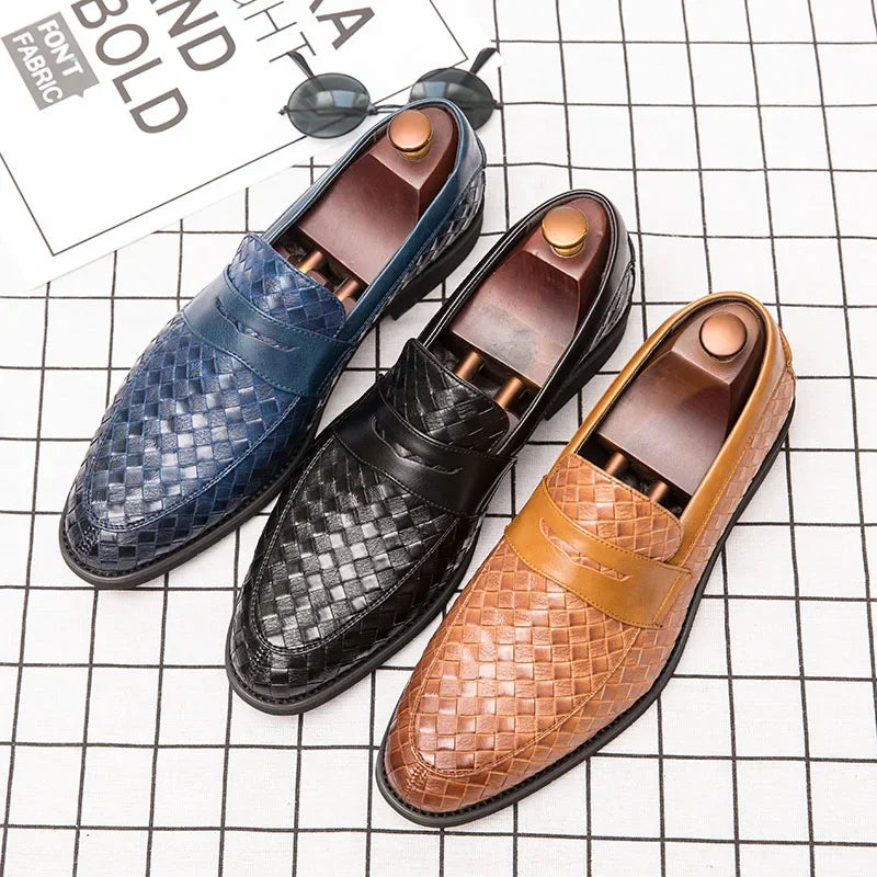 Gil | Mocasines penny de piel trenzada